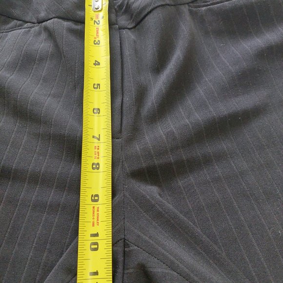 Jones New York Black Business PinStripe Stretchy Pants Blazer Suit Set, Sz 8P - Picture 14 of 16